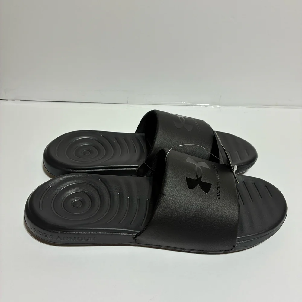 Under Armour Ansa Slides - Black - Size 14 - New